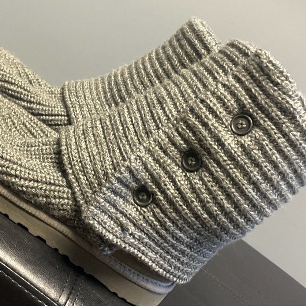 UGG Charcoal Knit Button Boots - Picture 15 of 16